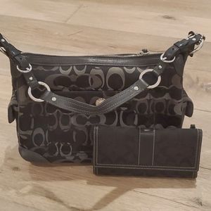 Coach bag and wallet